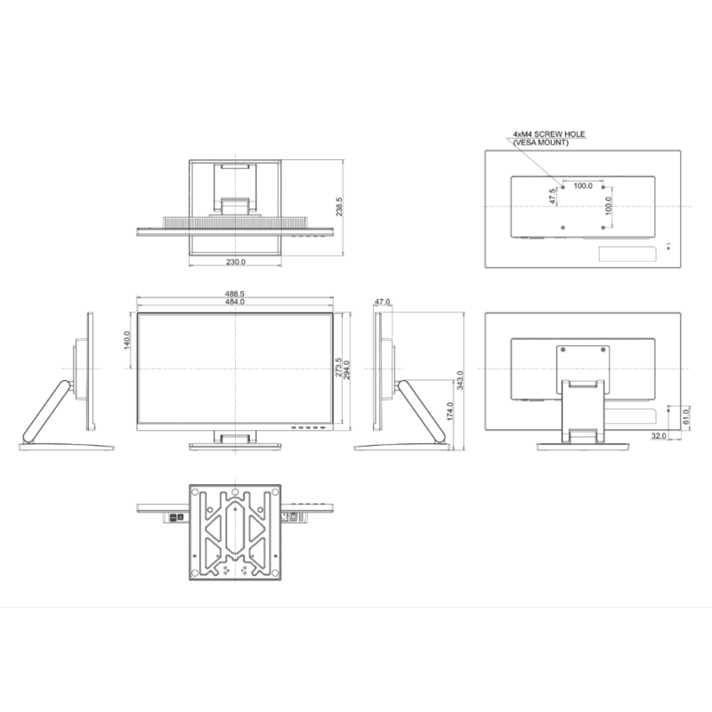 MONITOR DOTYKOWY IIYAMA PROLITE T2254MSC-B1AG 22" - obrazek 4