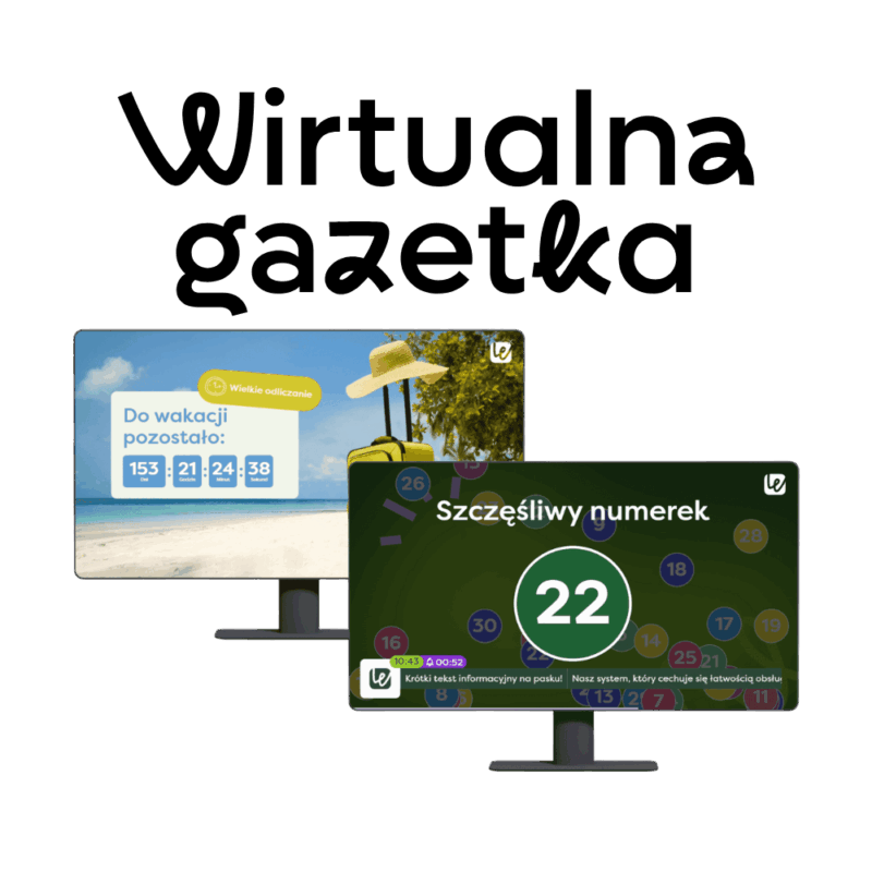 WIRTUALNA GAZETKA SZKOLNA - WERSJA Z EKRANEM LCD 55"