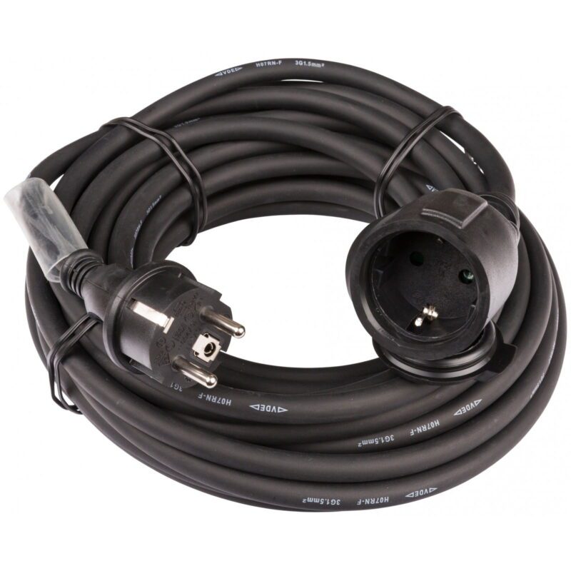 HILEC POWERCABLE-3G1,5-15M-G PRZEDŁUŻACZ 15M