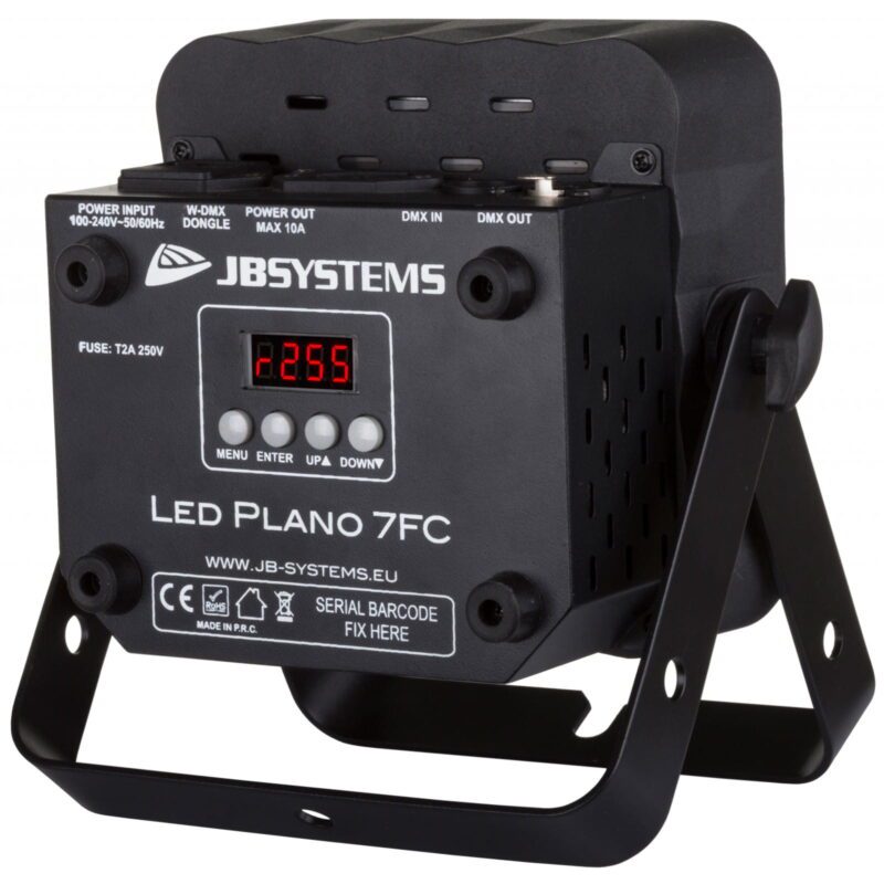 JB SYSTEMS LED PLANO 7FC - BLACK - REFLEKTOR PAR LED SLIM 7X8W RGBW - obrazek 3