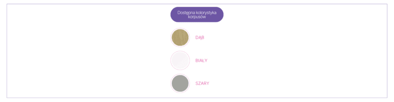 Regał Blox Base 110 2PP 1049x466x813 korpus szary - obrazek 2